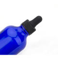 High Quality Dropper Stop 1oz Cobalt Blue Glass Dropper Bottles (30mL) with round Glass Droppers